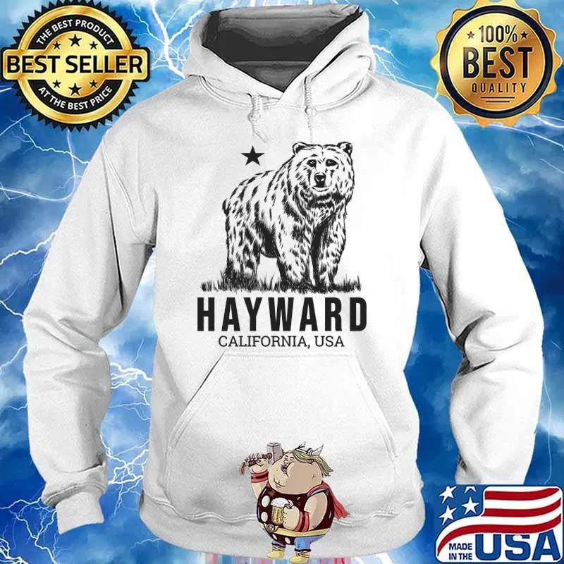 Hayward California Grizzly Bear T-Shirt Hoodie