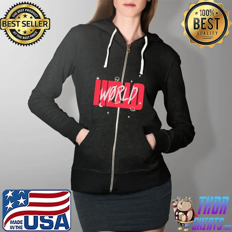 Hello World - Alien Edition T-Shirt Full Zip Hooded