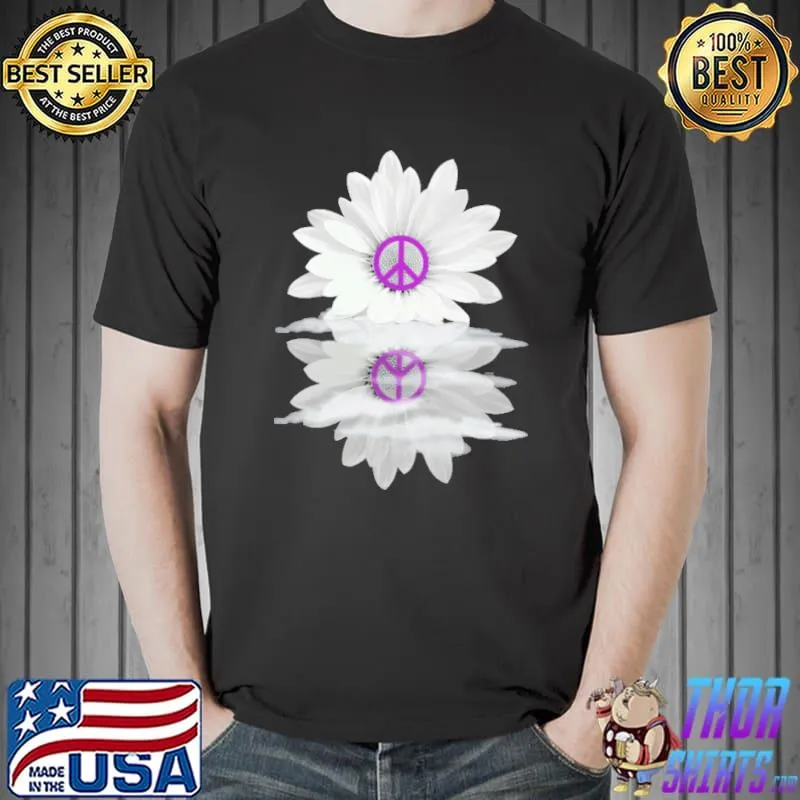Hippie White Flower Shirt Unisex