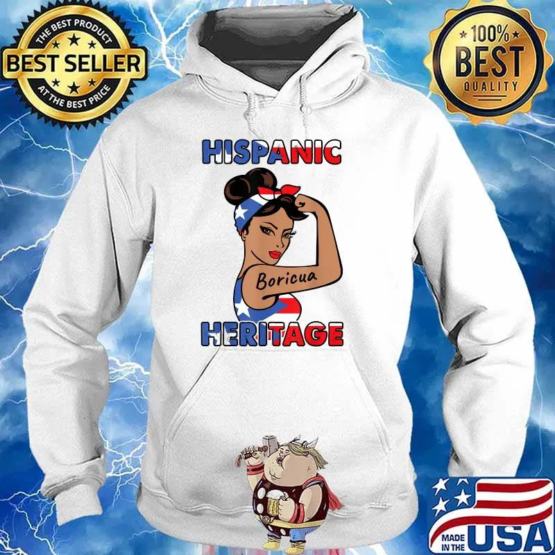 Hispanic Heritage Month Shirts Puerto Rico Youth Woman T-Shirt Hoodie