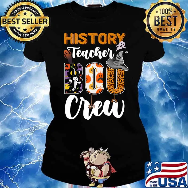 History Teacher Boo Crew Funny Halloween Matching Costume Premium T-Shirt Ladies tee