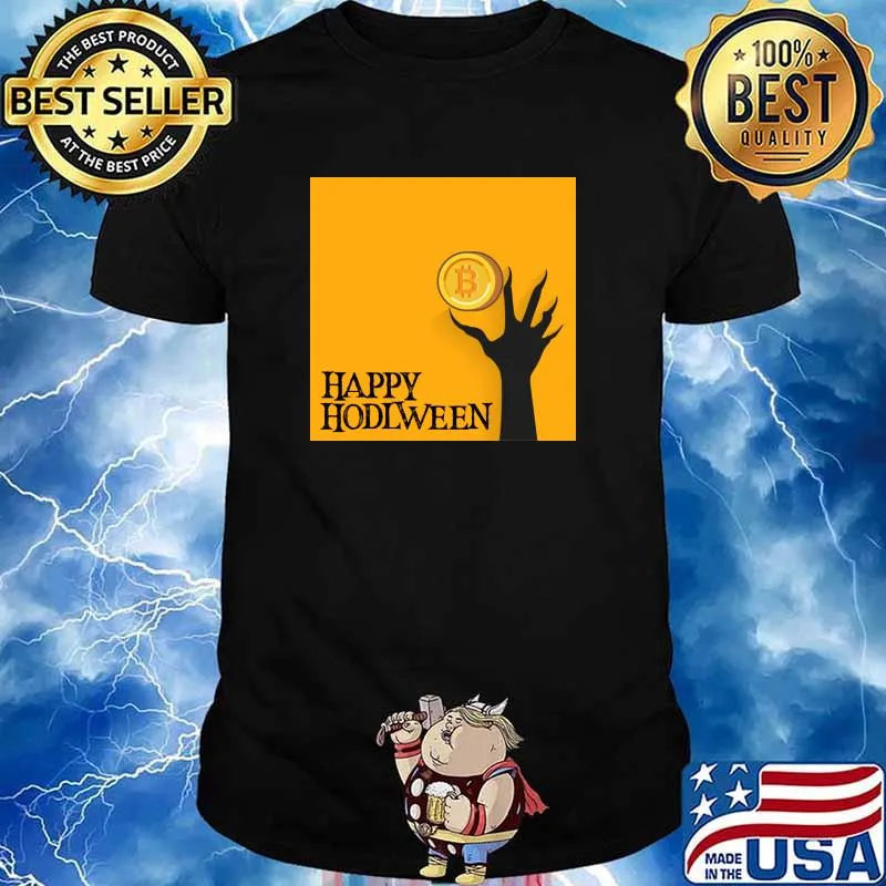 Hodling Crypto Halloween Bitcoin happy hodlween Scary T-Shirt