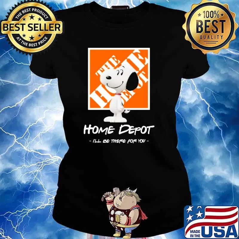 Home Depot I'll Be There For You The Charlie Brown and Snoopy Show Shirt Ladies tee