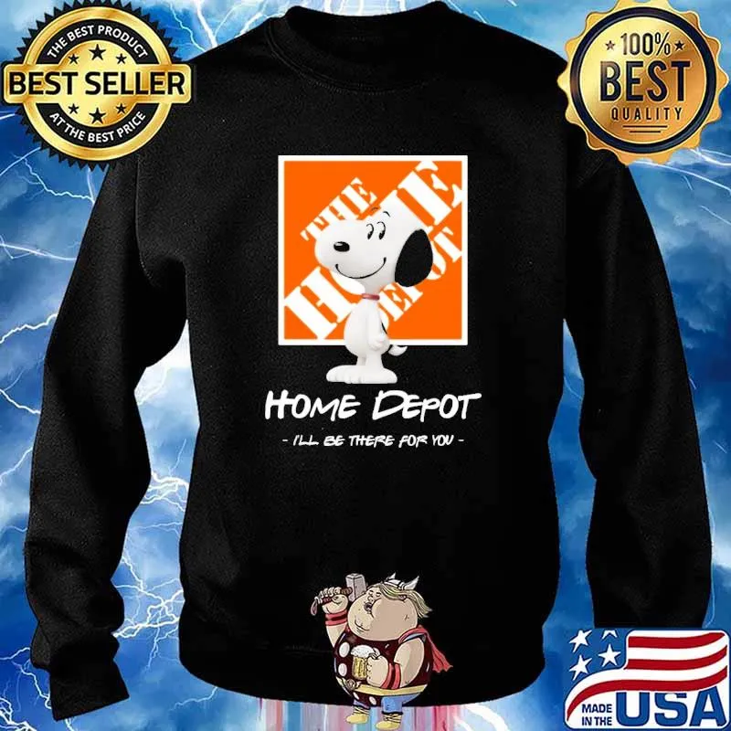 Home Depot I'll Be There For You The Charlie Brown and Snoopy Show Shirt Sweater