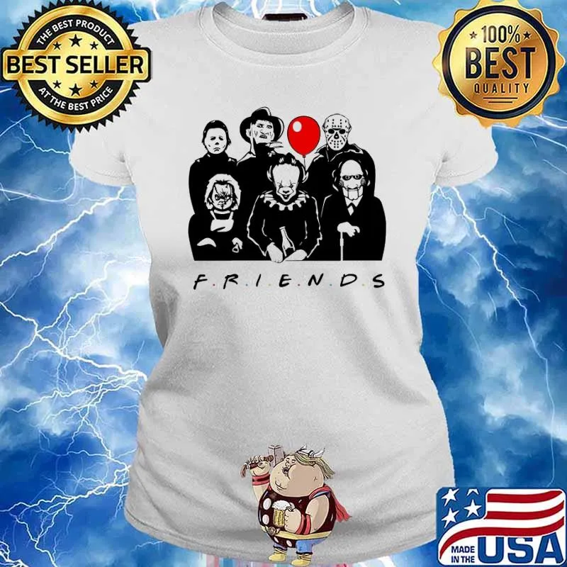 Horror Friend Hellraiser IT Halloween Shirt Ladies tee