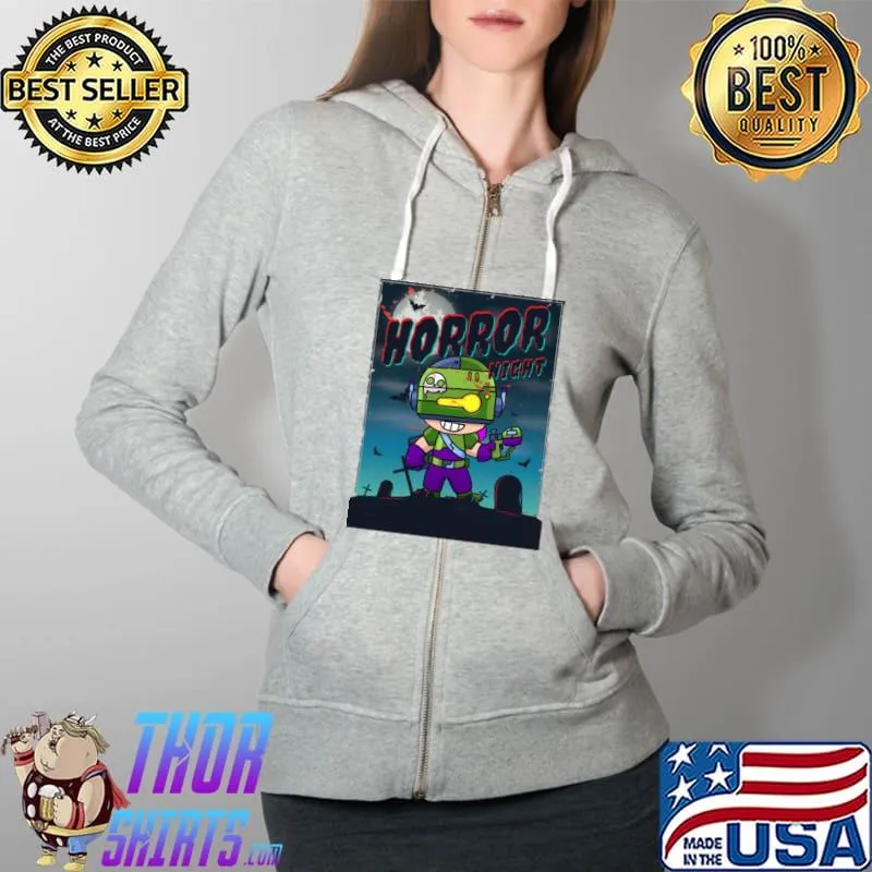 Horror Night SMUGGLER PENNY T-Shirt Full Zip Hooded