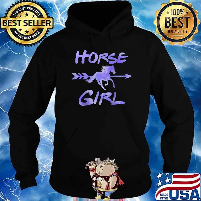 HORSE GIRL Equestrian Rider Horse Lover Teen Girl T-s Hoodie