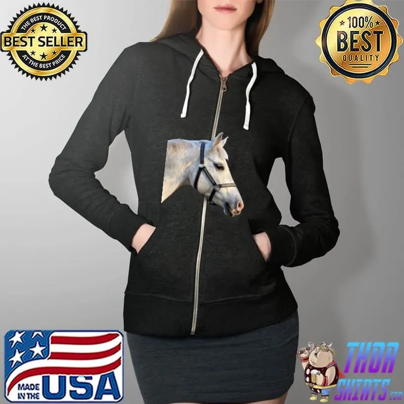 Horse Shirt Full Zip Hooded