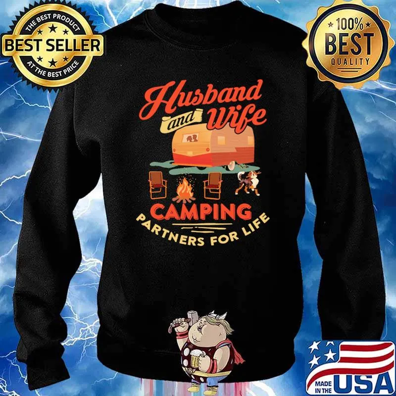 Husband and wife camping partners for life dog s Sweater