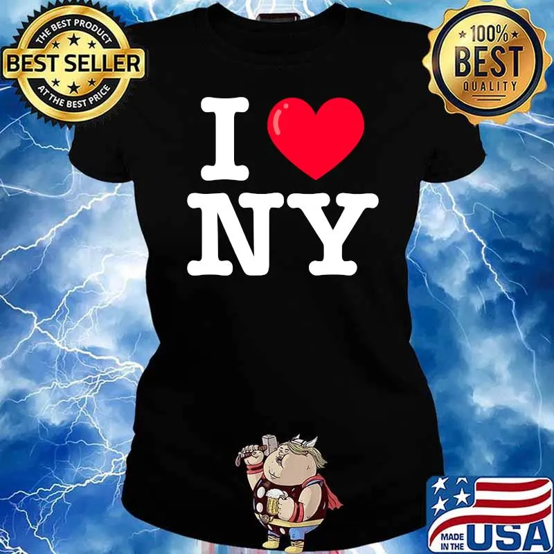 I Heart NY Classic Typewriter Font T-s Ladies tee