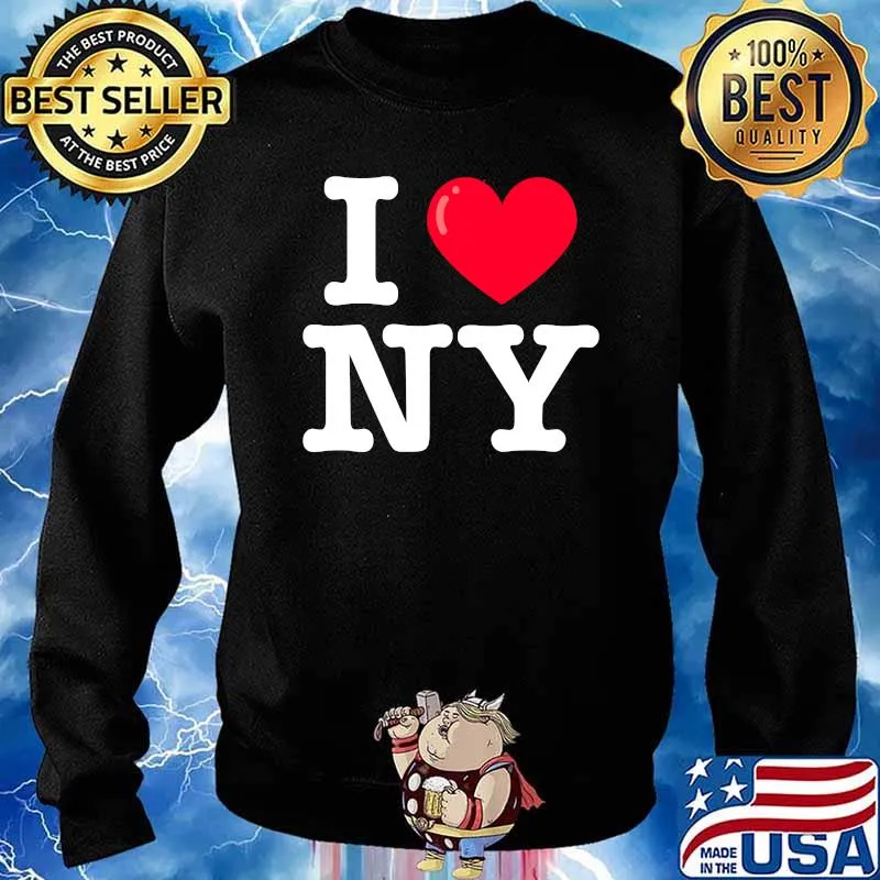 I Heart NY Classic Typewriter Font T-s Sweater
