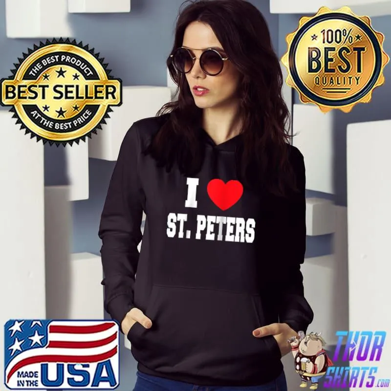 I Love St. Peters Raglan Baseball T-shirt