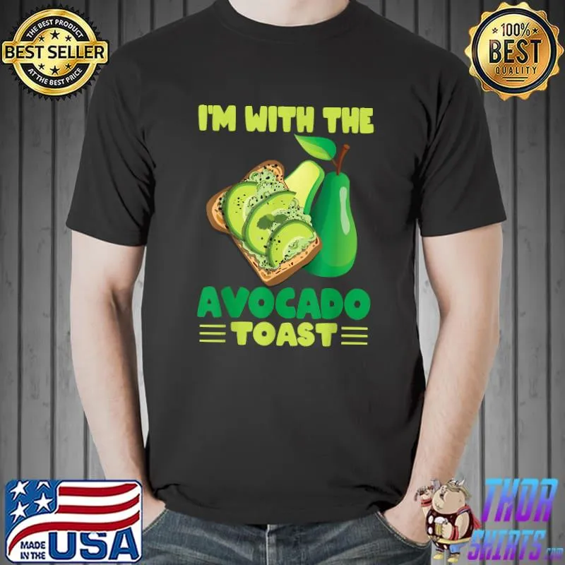 I'm With The Avocado Toast Funny Halloween Costume Kids Boys T-Shirt