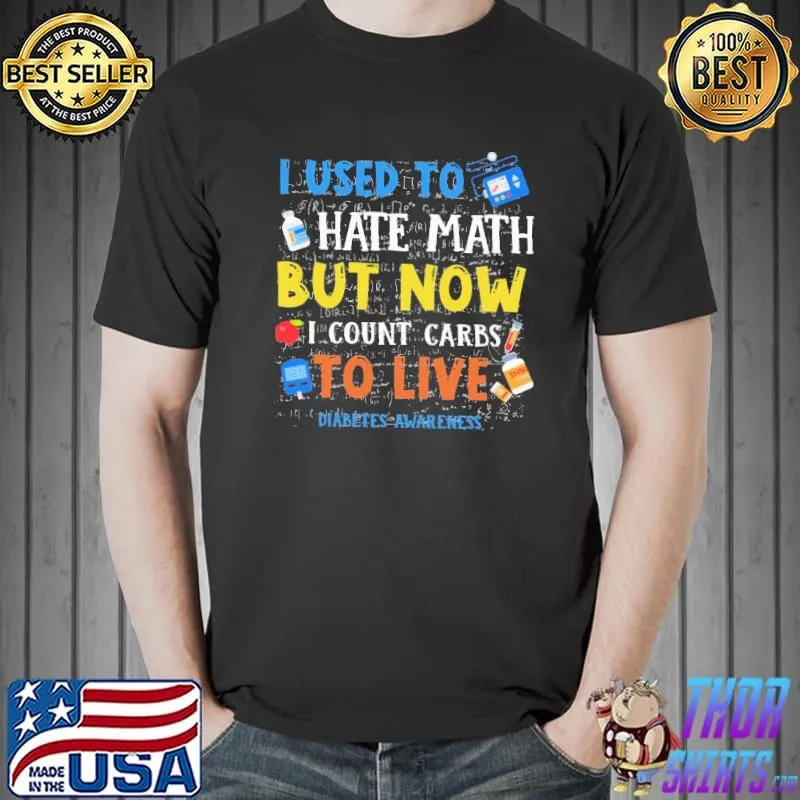 I Used To Hate Math Diabetes Awareness shirt