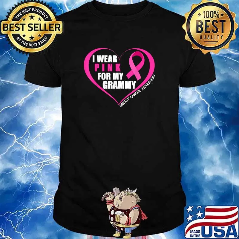 I Wear Pink For My Grammy Breast Cancer Awareness T-Shirt