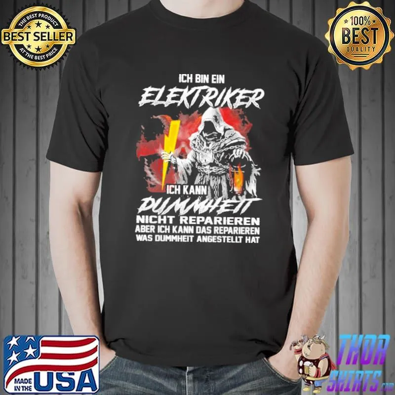 Ich bin ein elektriker ich kann dummheit nicht reparieren aber ich kann das reparieren was dummheit angestellt hat skull s Unisex