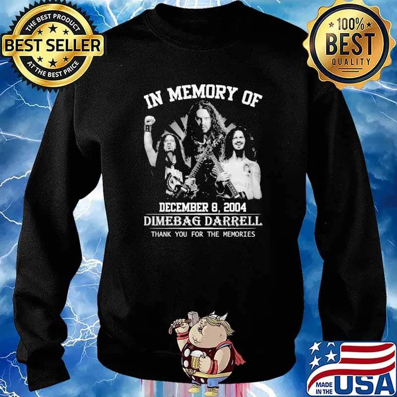 In Memory Of December 8, 2004 Dimebag Darell Thank You For The Memories Musician Shirt Sweater