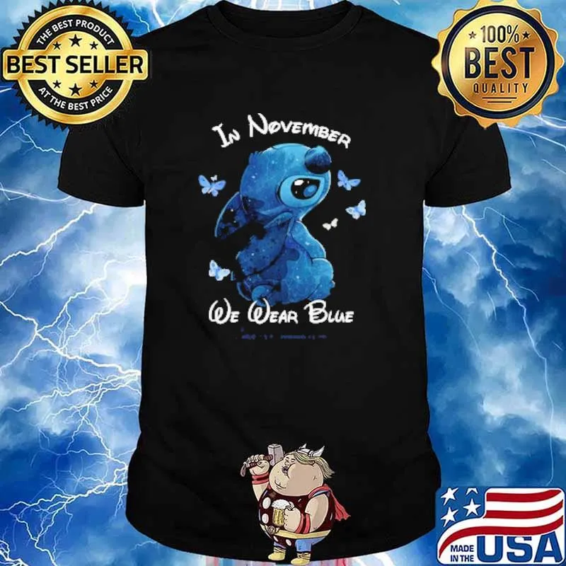 In November We Wear Blue Stitch shirt