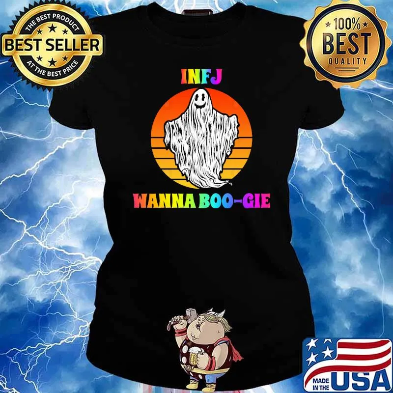 INFJ Wanna Boogie Groovy Halloween Party Vintage s Ladies tee