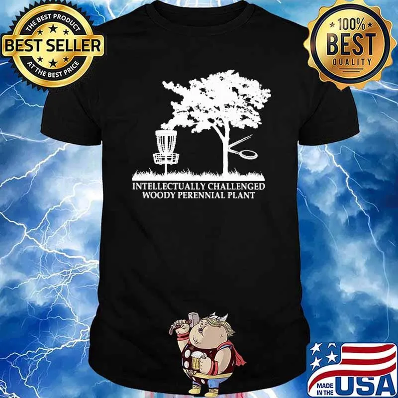 Intellectually Challenged woody perennial disc golf shirt