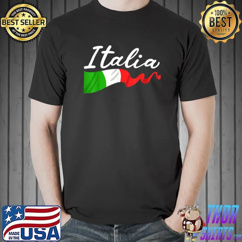 Italia Italy Flag Italian T-Shirt