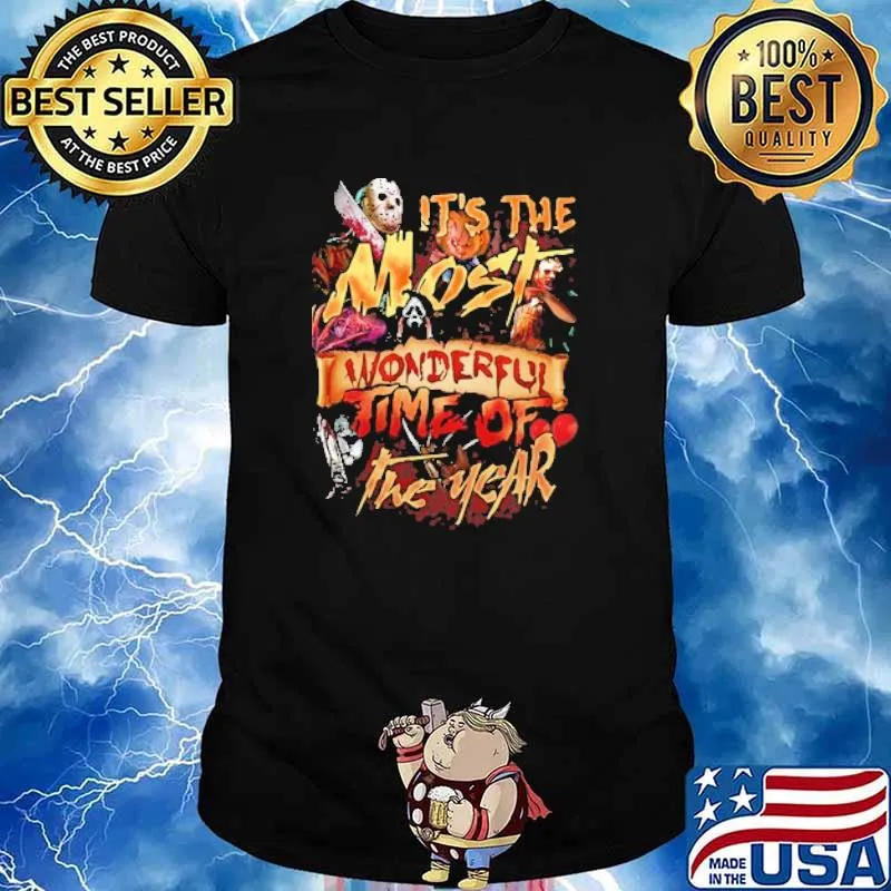 Its the most wonderful time of the year Pennywise Freddy Krueger Jason Voorhees Chucky shirt