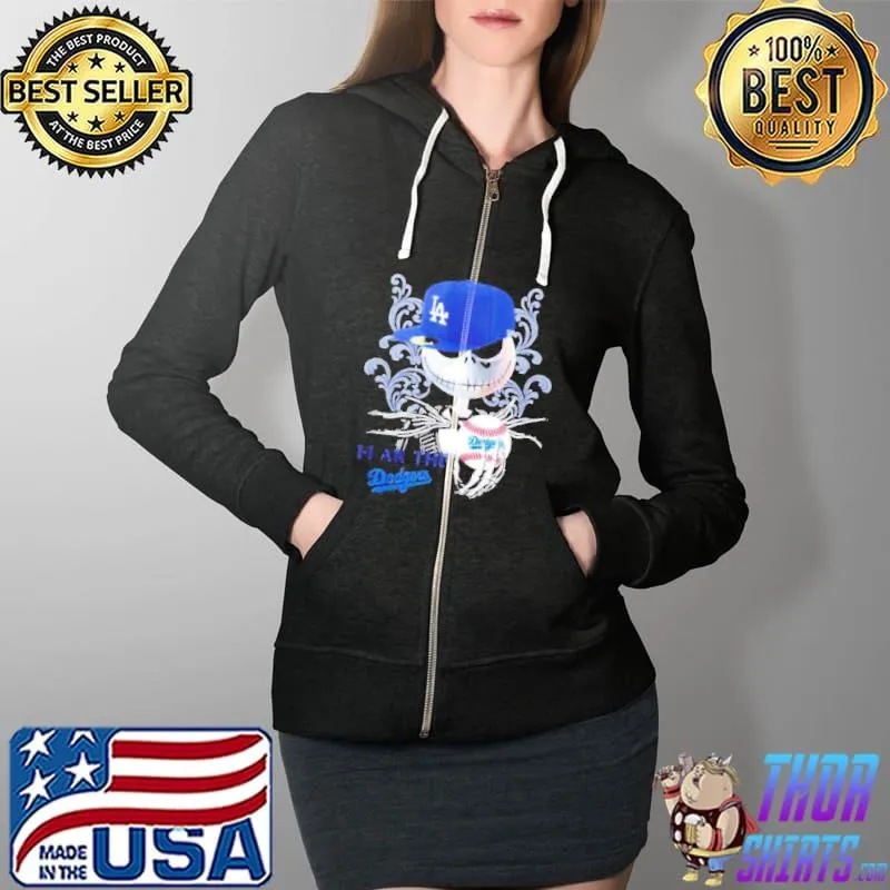 jack skellington fear the los angeles dodgers s Full Zip Hooded