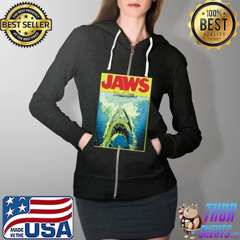 Jaws shark swimming s Full Zip Hooded