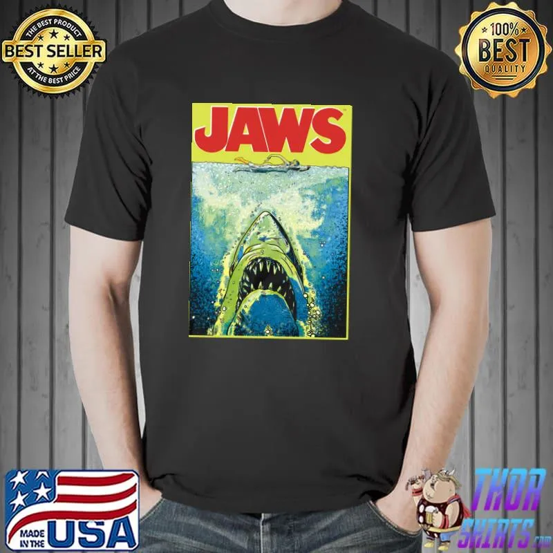 Jaws shark swimming shirt