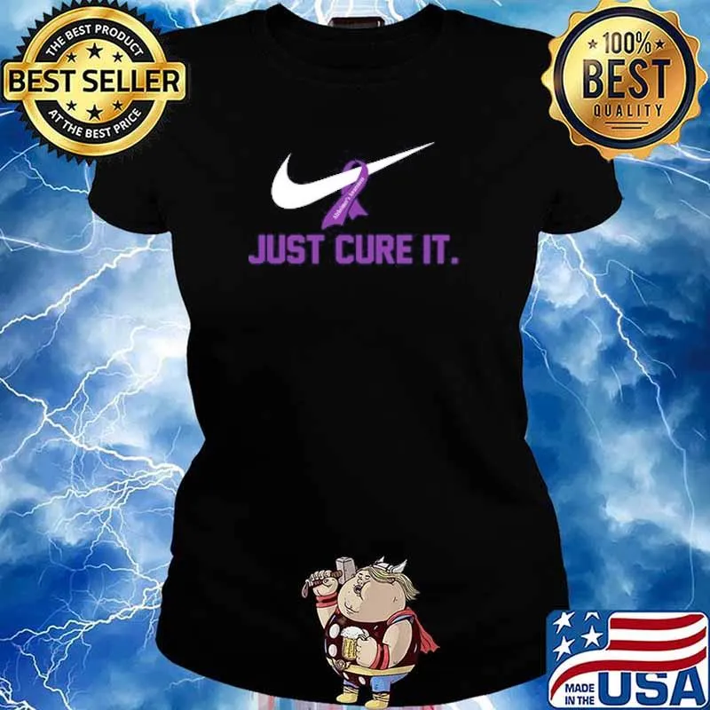 Just Cure It Alzheimer's Awareness Nike logo s Ladies tee