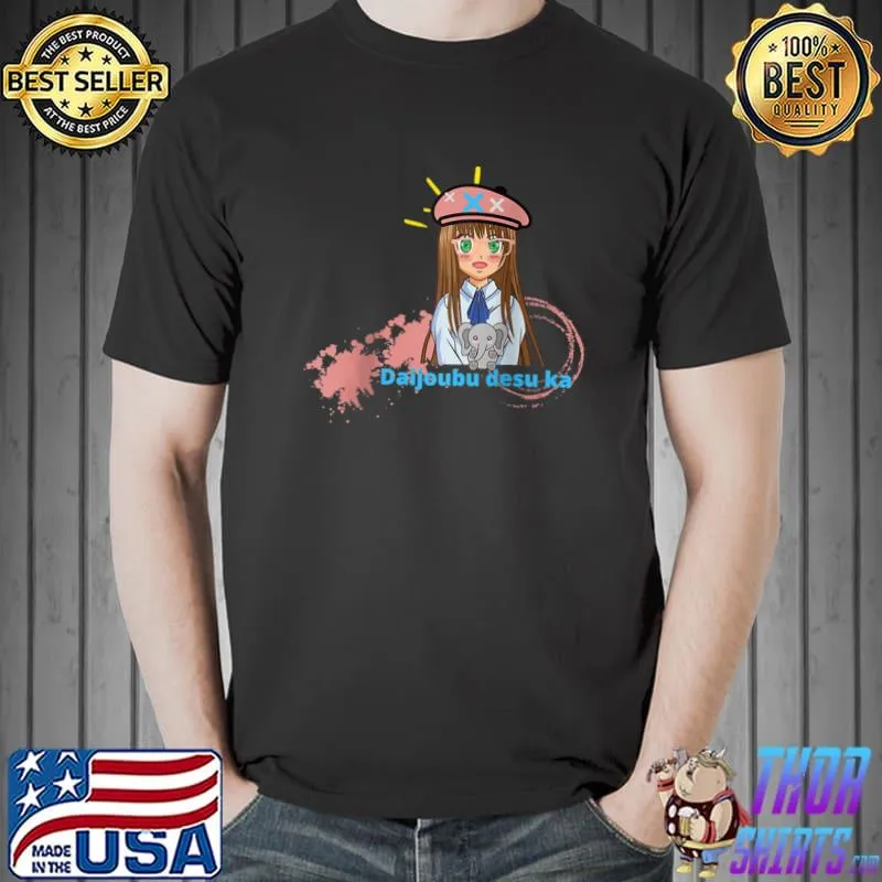 Kawaii Anime Girl- Daijoubu des Ka Raglan Baseball T-shirt