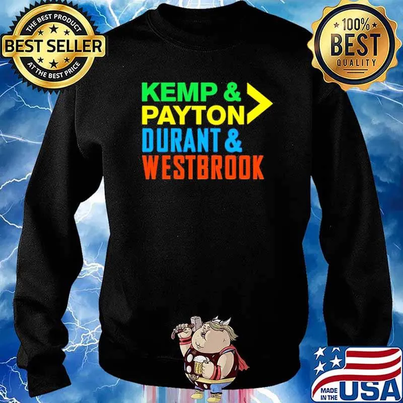 Kemp Payton Durant Westbrook s Sweater