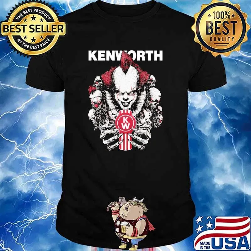 Kenworth Pennywise hug logo halloween Scary Clown Horror Gift shirt
