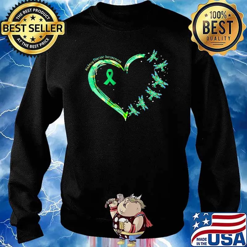 Kidney Disease Awareness Heart Shirt Sweater