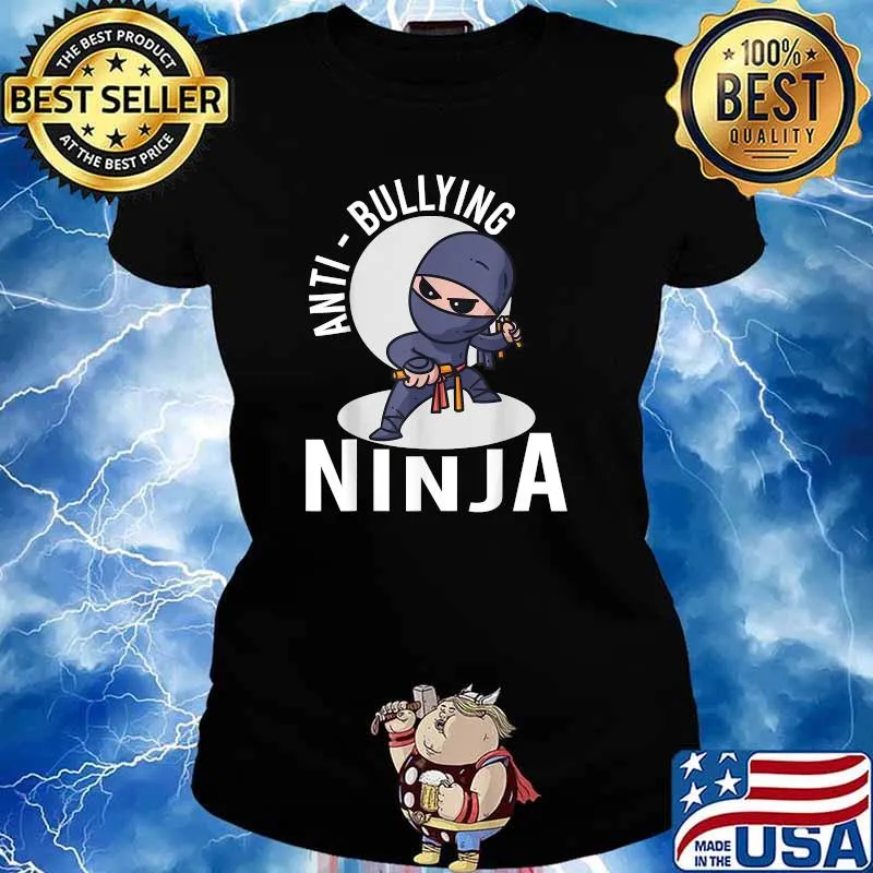 Kindness Ninja Anti Bullying Awareness Bully Prevention T-Shirt Ladies tee