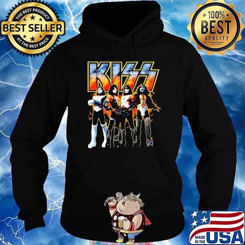 Kiss Demon Fire Shirt Hoodie