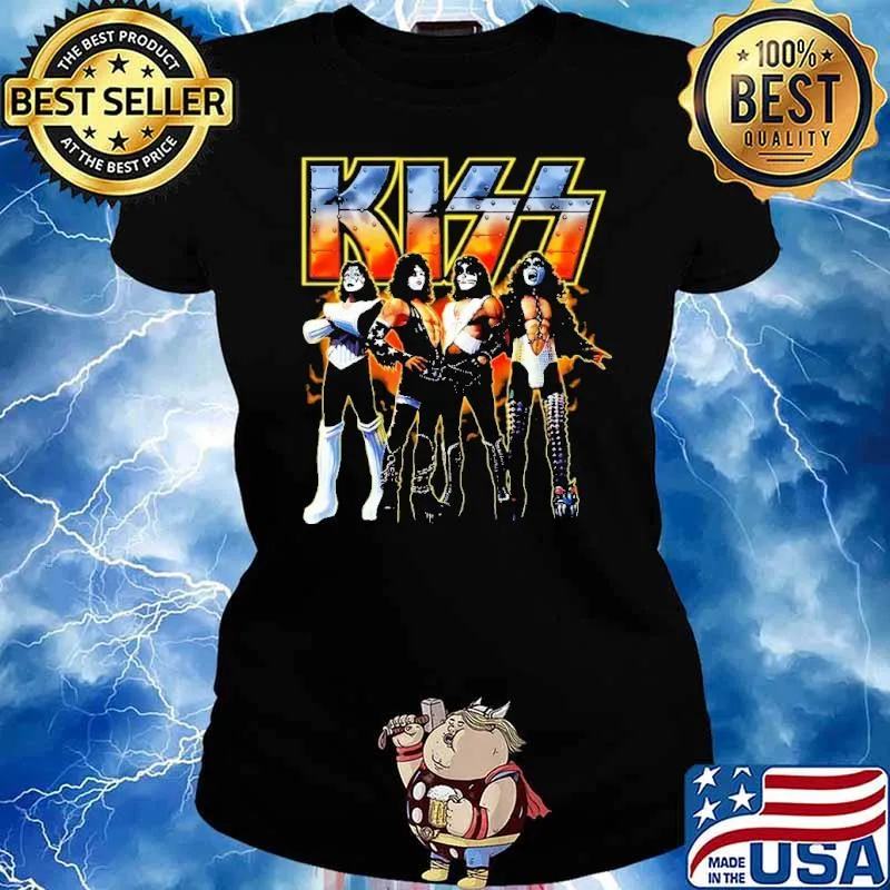 Kiss Demon Fire Shirt Ladies tee