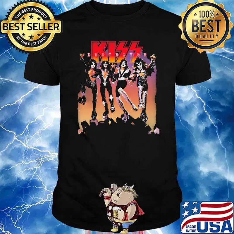 Kiss destroy Rock Band shirt