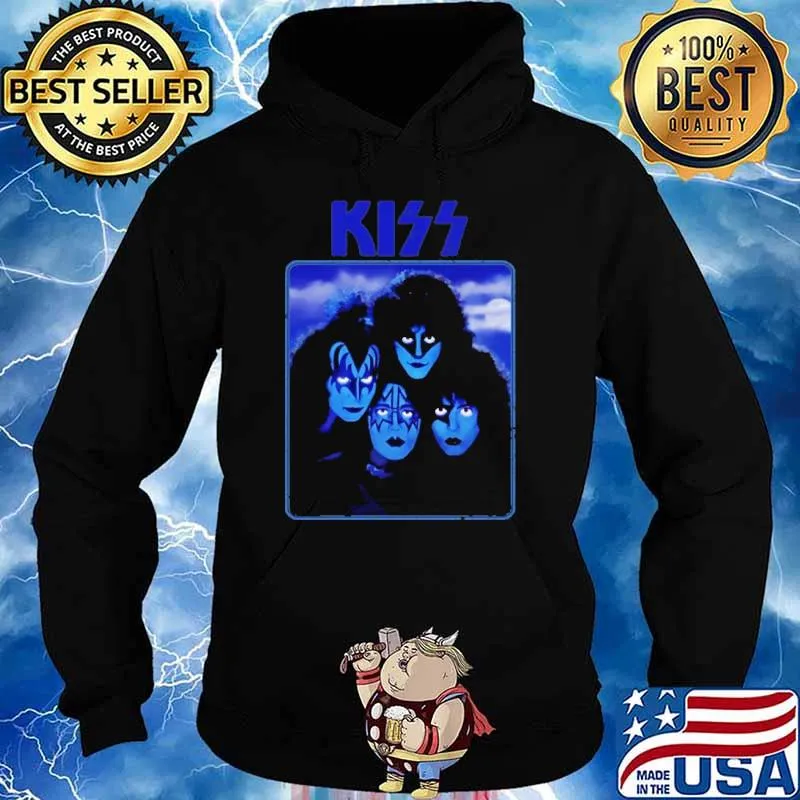 Kiss Horror Blue Shirt Hoodie