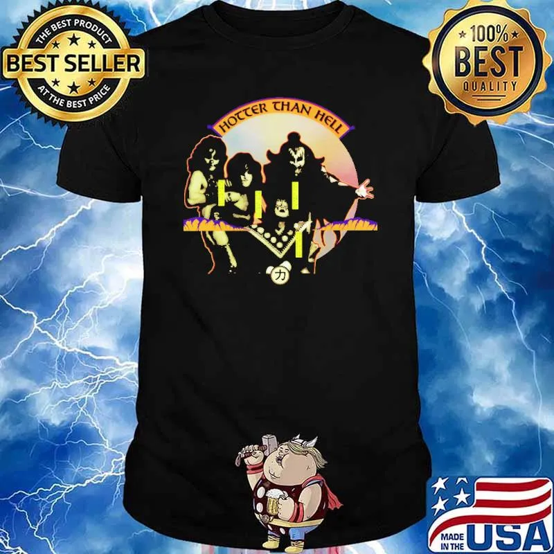 KISS Hotter Than Hell Gene Simmons Rock Band shirt