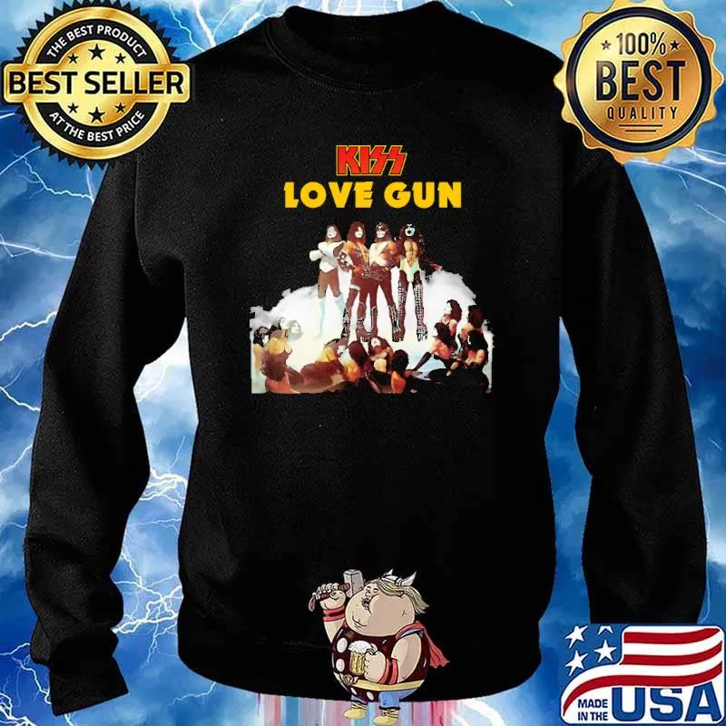 Kiss love gun rock music s Sweater