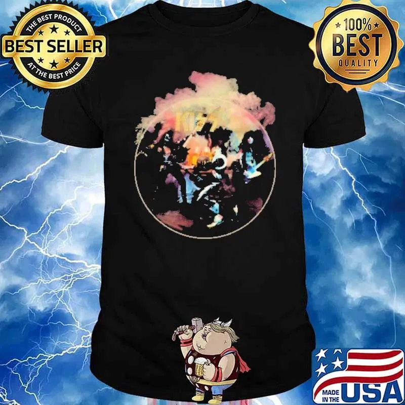 Kiss smoke rock music shirt