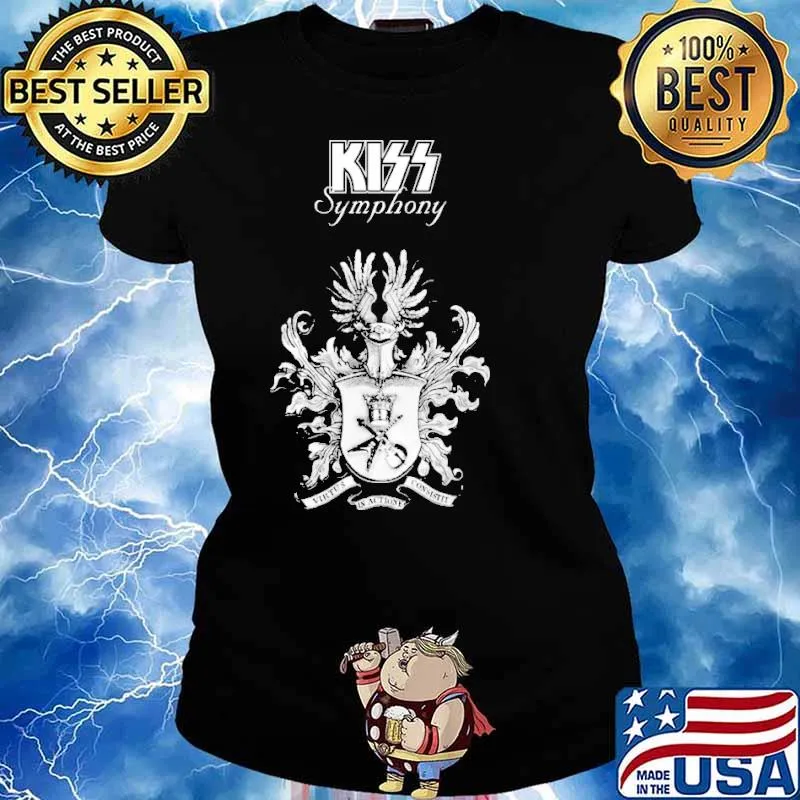 Kiss symphony virtus in actione cossitt s Ladies tee