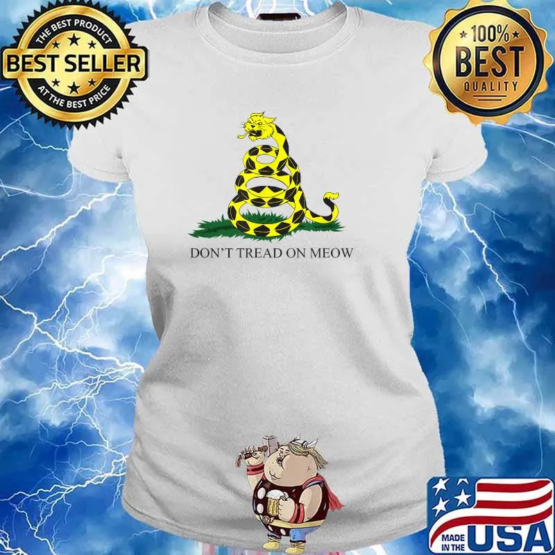 Kitty Cat Gadsden Flag - Don't Tread On Meow T-s Ladies tee