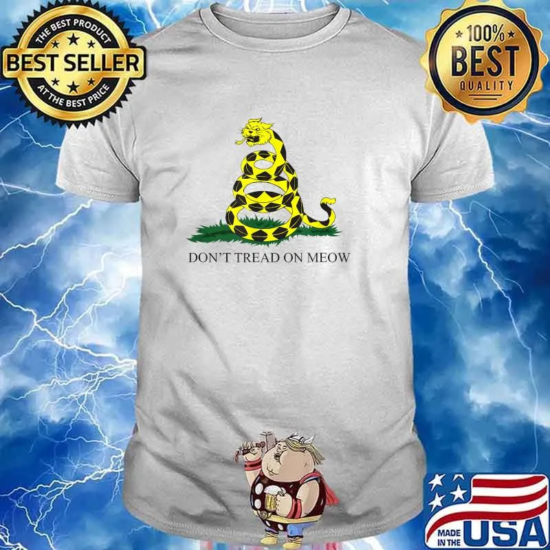 Kitty Cat Gadsden Flag - Don't Tread On Meow T-shirt