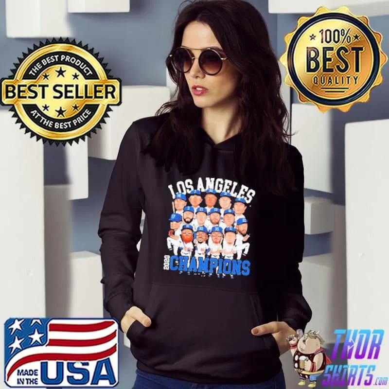 La dodgers All team member 2020 world series champions los angeles dodgers chibi shirt