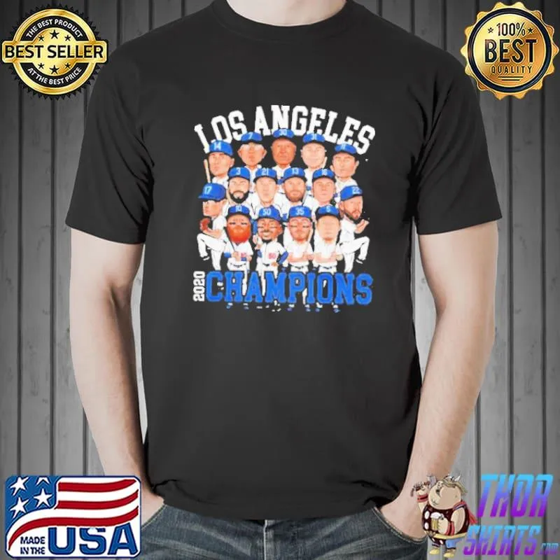 La dodgers All team member 2020 world series champions los angeles dodgers chibi s Unisex