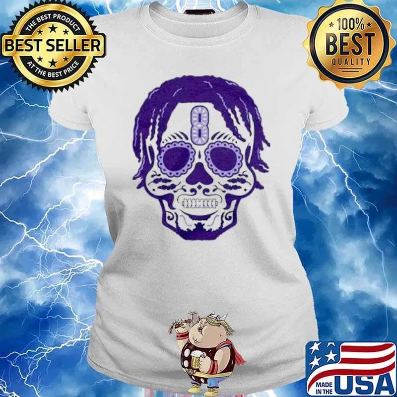 Lamar Jackson Sugar Skull s Ladies tee