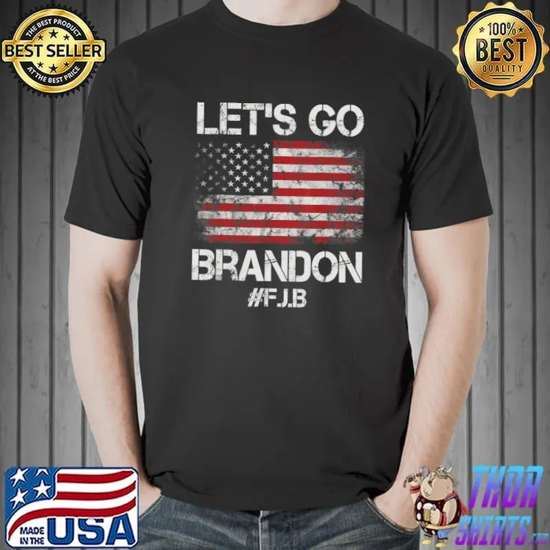 Let's Go Brandon Liberal US Flag T-shirt