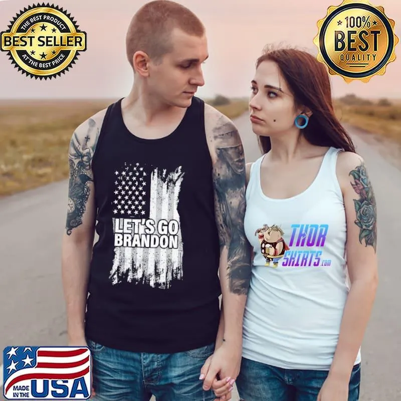 Let’s Go Brandon Anti Biden American Flag Shirt Tank Top